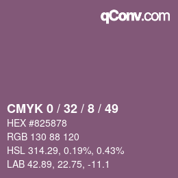 Color code: CMYK 0 / 32 / 8 / 49 | qconv.com