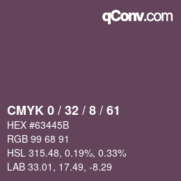 Color code: CMYK 0 / 32 / 8 / 61 | qconv.com