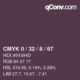 カラーコード: CMYK 0 / 32 / 8 / 67 | qconv.com