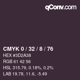 Color code: CMYK 0 / 32 / 8 / 76 | qconv.com