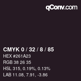 Color code: CMYK 0 / 32 / 8 / 85 | qconv.com