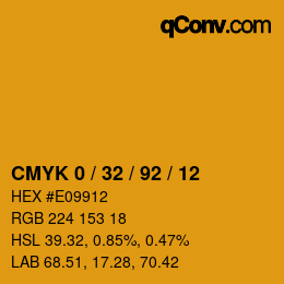 Color code: CMYK 0 / 32 / 92 / 12 | qconv.com
