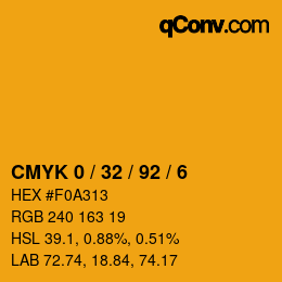 Color code: CMYK 0 / 32 / 92 / 6 | qconv.com