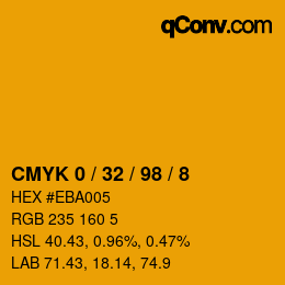 Color code: CMYK 0 / 32 / 98 / 8 | qconv.com