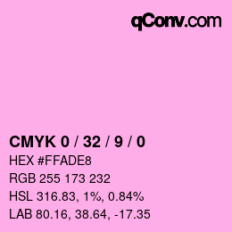 カラーコード: CMYK 0 / 32 / 9 / 0 | qconv.com