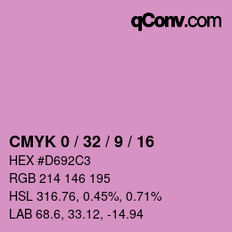 Color code: CMYK 0 / 32 / 9 / 16 | qconv.com