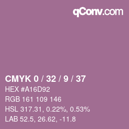 Color code: CMYK 0 / 32 / 9 / 37 | qconv.com