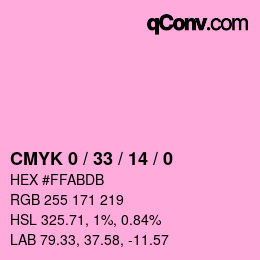 Color code: CMYK 0 / 33 / 14 / 0 | qconv.com