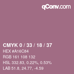 Código de color: CMYK 0 / 33 / 18 / 37 | qconv.com