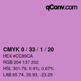 Color code: CMYK 0 / 33 / 1 / 20 | qconv.com