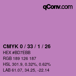 Color code: CMYK 0 / 33 / 1 / 26 | qconv.com