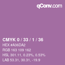 カラーコード: CMYK 0 / 33 / 1 / 36 | qconv.com