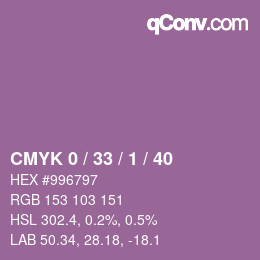 Color code: CMYK 0 / 33 / 1 / 40 | qconv.com