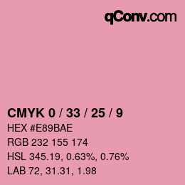 Color code: CMYK 0 / 33 / 25 / 9 | qconv.com