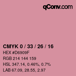 Código de color: CMYK 0 / 33 / 26 / 16 | qconv.com