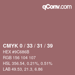 Color code: CMYK 0 / 33 / 31 / 39 | qconv.com