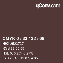 Color code: CMYK 0 / 33 / 32 / 68 | qconv.com