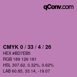 Color code: CMYK 0 / 33 / 4 / 26 | qconv.com