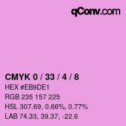 Color code: CMYK 0 / 33 / 4 / 8 | qconv.com