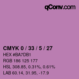 Color code: CMYK 0 / 33 / 5 / 27 | qconv.com