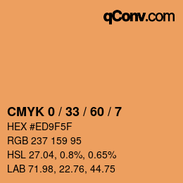 Color code: CMYK 0 / 33 / 60 / 7 | qconv.com