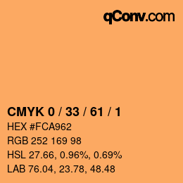 Color code: CMYK 0 / 33 / 61 / 1 | qconv.com