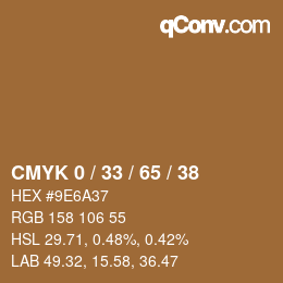 Color code: CMYK 0 / 33 / 65 / 38 | qconv.com