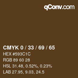 Color code: CMYK 0 / 33 / 69 / 65 | qconv.com