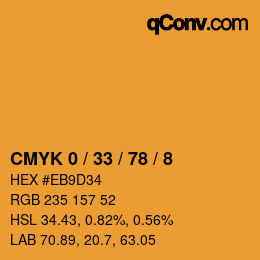 Color code: CMYK 0 / 33 / 78 / 8 | qconv.com