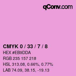 Color code: CMYK 0 / 33 / 7 / 8 | qconv.com