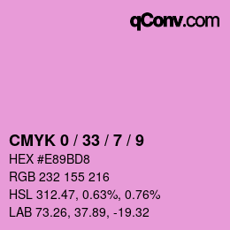 Color code: CMYK 0 / 33 / 7 / 9 | qconv.com