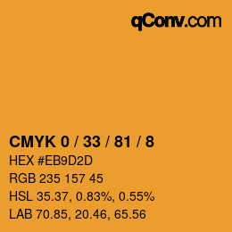 Color code: CMYK 0 / 33 / 81 / 8 | qconv.com