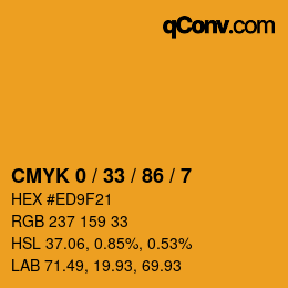Color code: CMYK 0 / 33 / 86 / 7 | qconv.com