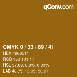 Color code: CMYK 0 / 33 / 89 / 41 | qconv.com