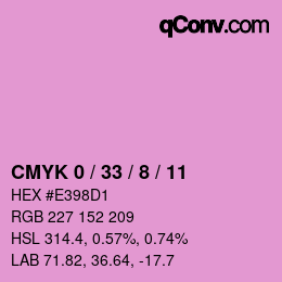 Color code: CMYK 0 / 33 / 8 / 11 | qconv.com