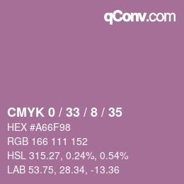 Color code: CMYK 0 / 33 / 8 / 35 | qconv.com