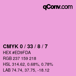 Color code: CMYK 0 / 33 / 8 / 7 | qconv.com