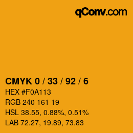 Color code: CMYK 0 / 33 / 92 / 6 | qconv.com