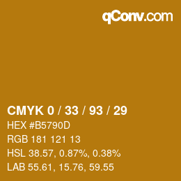 Color code: CMYK 0 / 33 / 93 / 29 | qconv.com