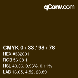 颜色代码: CMYK 0 / 33 / 98 / 78 | qconv.com