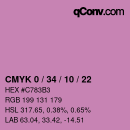 Color code: CMYK 0 / 34 / 10 / 22 | qconv.com