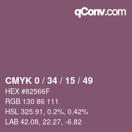 Color code: CMYK 0 / 34 / 15 / 49 | qconv.com