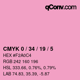 Color code: CMYK 0 / 34 / 19 / 5 | qconv.com