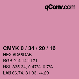 Color code: CMYK 0 / 34 / 20 / 16 | qconv.com