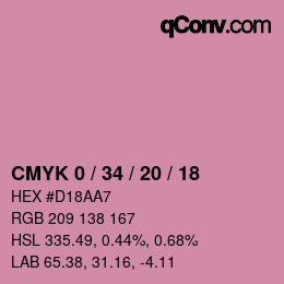 Color code: CMYK 0 / 34 / 20 / 18 | qconv.com