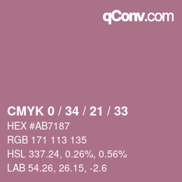 Color code: CMYK 0 / 34 / 21 / 33 | qconv.com