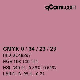 Color code: CMYK 0 / 34 / 23 / 23 | qconv.com