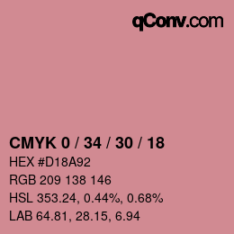 Color code: CMYK 0 / 34 / 30 / 18 | qconv.com