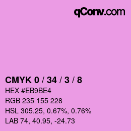 Color code: CMYK 0 / 34 / 3 / 8 | qconv.com