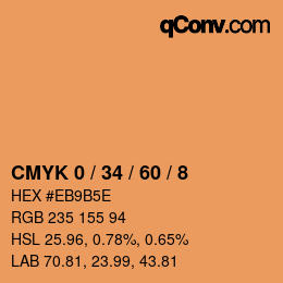 Color code: CMYK 0 / 34 / 60 / 8 | qconv.com